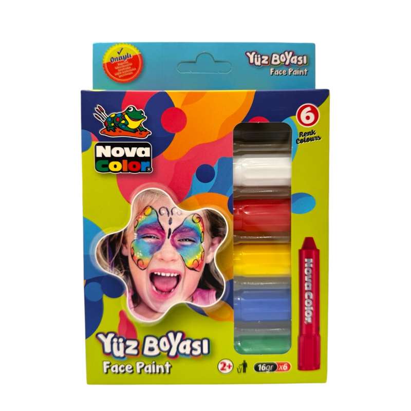 NOVA COLOR YÜZ BOYASI 6 RENK