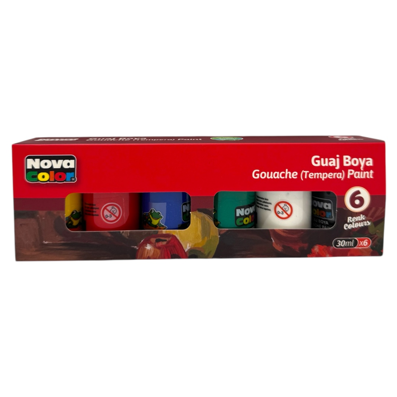 NOVA COLOR 6 RENK ŞİŞE AKRİLİK BOYA