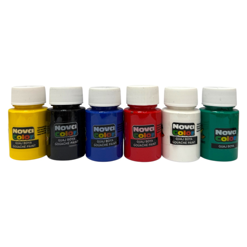 NOVA COLOR 6 RENK ŞİŞE AKRİLİK BOYA