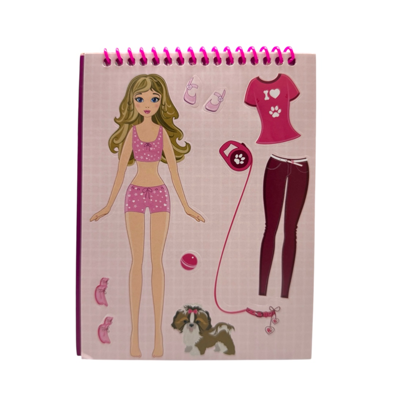 12*16 TELLİ STİCKER DEFTERİ BARBİE 8 YAPRAK 12Lİ PAKET
