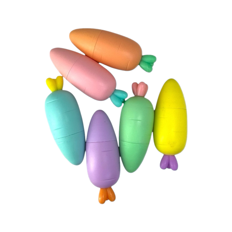 M-809 HAVUÇ PASTEL FOSFORLU KALEM 6LI SET