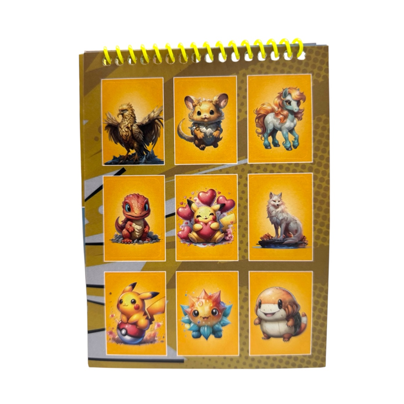 12*16 TELLİ STİCKER DEFTERİ POKEMON 8 YAPRAK 12Lİ PAKET