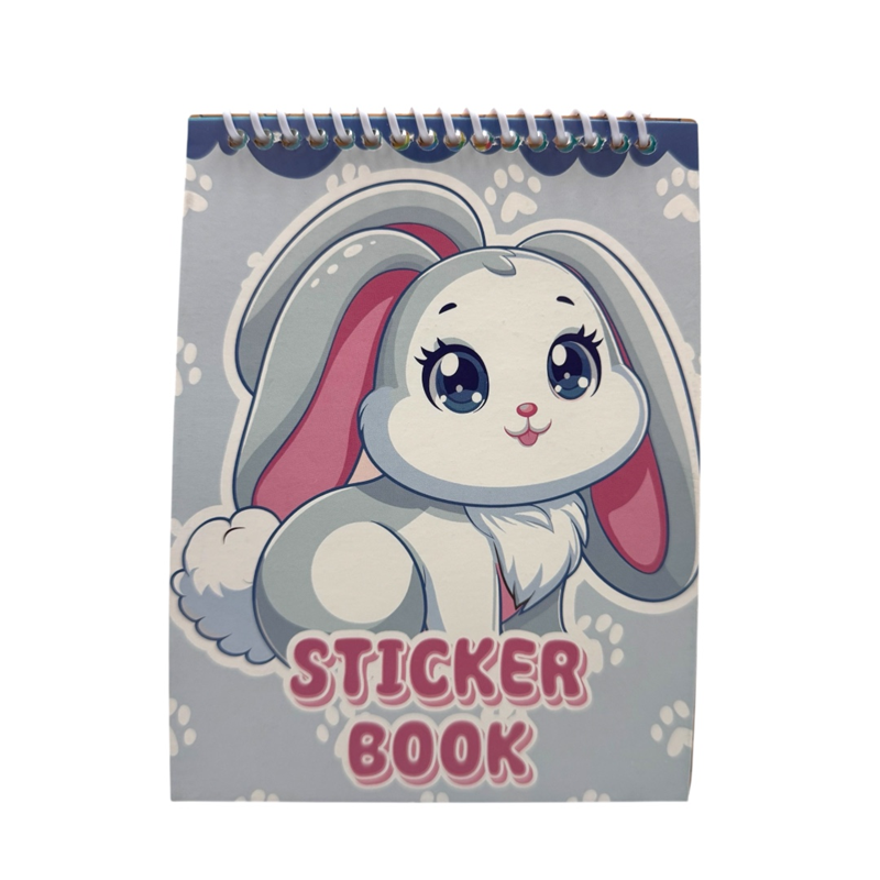 12*16 TELLİ STİCKER DEFTERİ HAYVANLAR 8 YAPRAK 12Lİ PAKET
