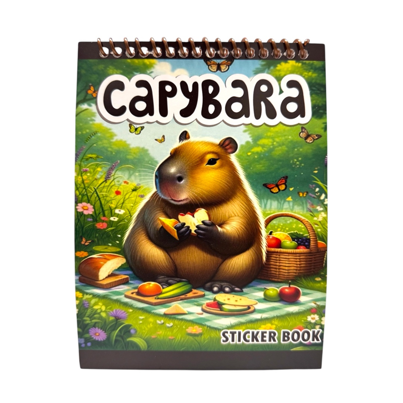 12*16 TELLİ STİCKER DEFTERİ CAPY BARA 8 YAPRAK 12Lİ PAKET