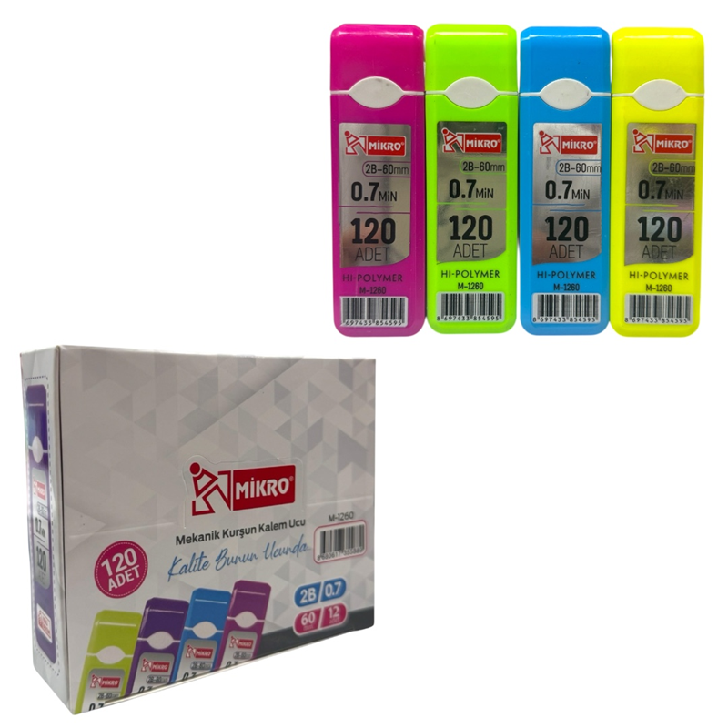 MİKRO 120Lİ 0.7 UÇ 12Lİ PAKET