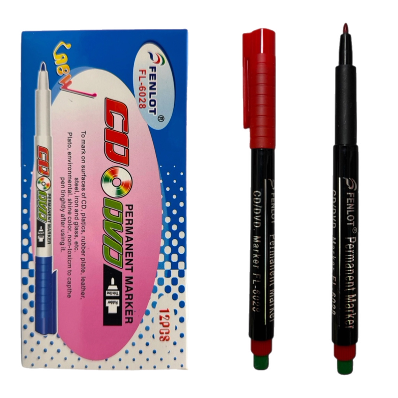 CD KALEMİ SİLGİLİ KIRMIZI 12Lİ PAKET