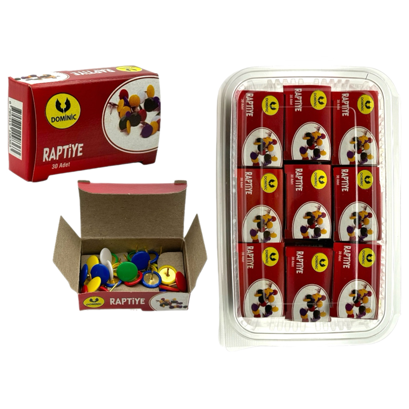 DOMİNİC RENKLİ RAPTİYE 24LÜ PAKET