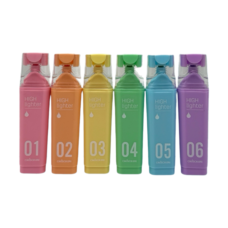 CHOSCH CS-H826 PASTEL KOKULU FOSFORLU KALEM 6LI SET