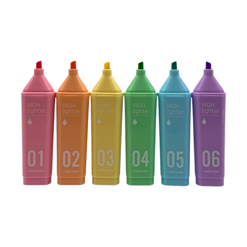 CHOSCH CS-H826 PASTEL KOKULU FOSFORLU KALEM 6LI SET