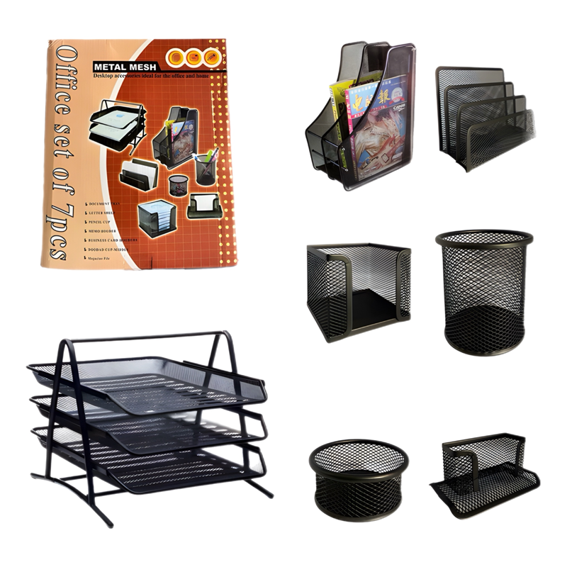 METAL EVRAK RAFI OFİS SETİ 7Lİ SET