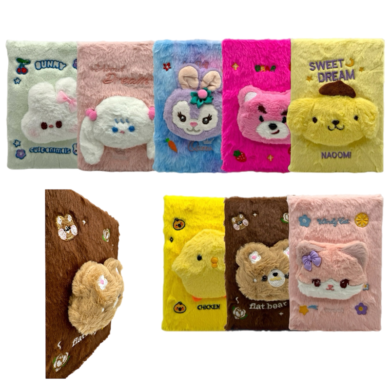 DOMİNİC CT01 PELUŞLU HATIRA DEFTERİ 80 YAPRAK