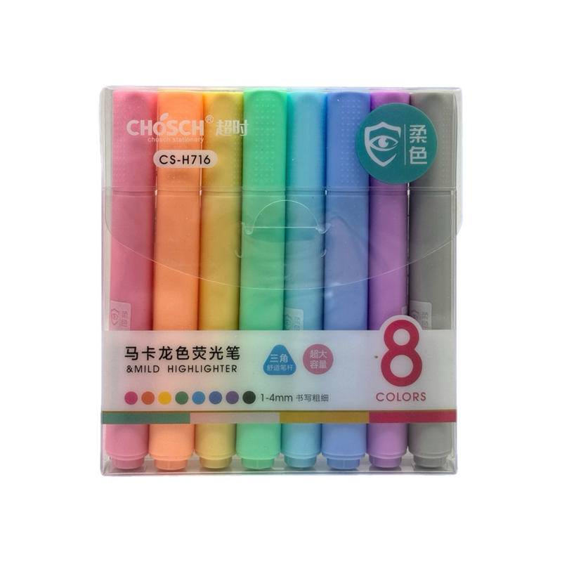 CHOSCH CS-H716 FOSFORLU KALEM 8’Lİ SET