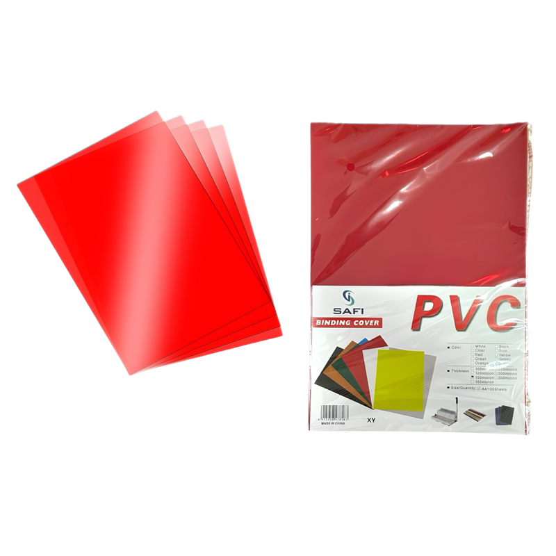 PVC CİLT KAPAĞI KIRMIZI 100LÜ PAKET