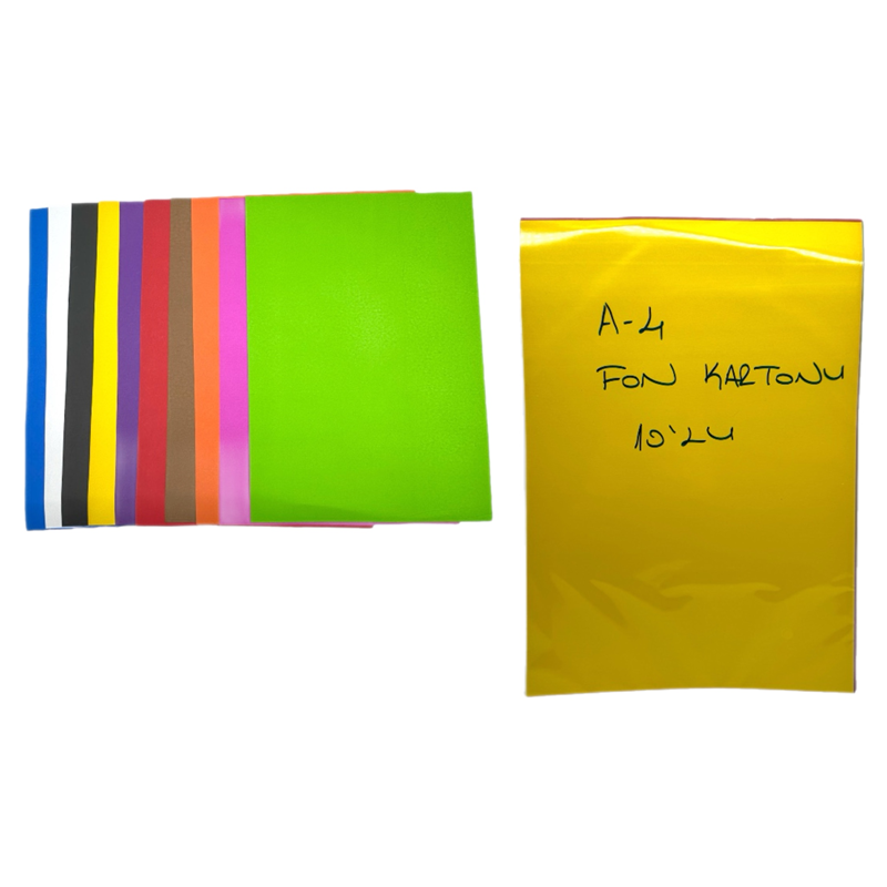 A-4 FON KARTONU 10 RENK