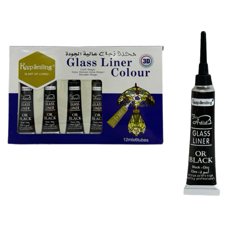 KONTÜR PASTE BOYA SİYAH 6LI PAKET