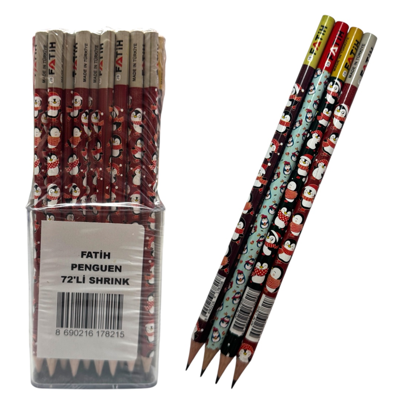 FATİH PENGUEN KURŞUN KALEM 72Lİ PAKET