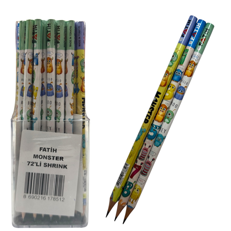 FATİH MONSTER KURŞUN KALEM 72Lİ PAKET