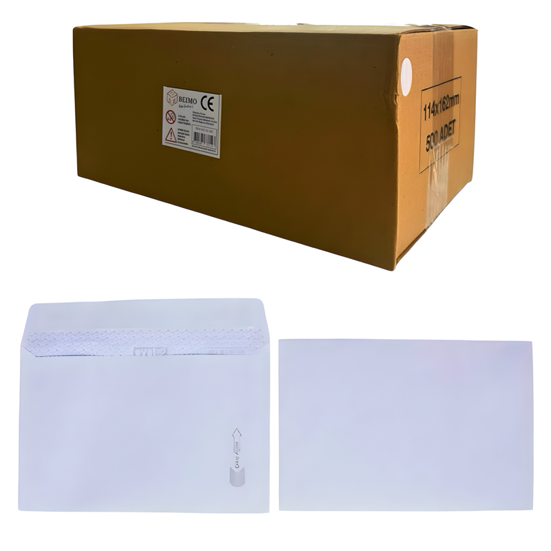 MEKTUP ZARFI YAPIŞKANLI 500LÜ PAKET
