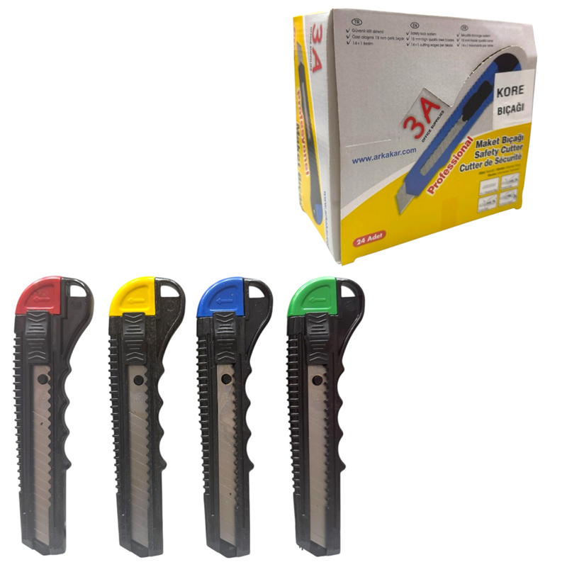 ARK KORE MODELİ BÜYÜK MAKET BIÇAĞI FALÇATA 24LÜ PAKET