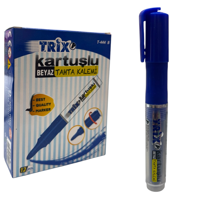 TRİX MAVİ TÜPLÜ TAHTA KALEMİ 12Lİ PAKET