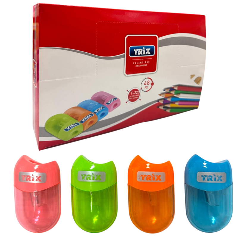 TRİX T-220 KALEMTIRAŞ 48Lİ PAKET